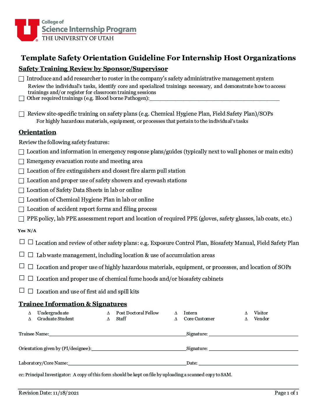 safety-checklist-template